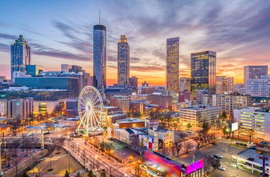 Atlanta, Georgia downtown skyline.