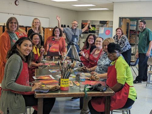 Collins High school- Painting club photo