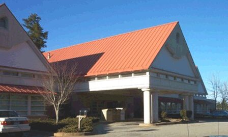 Front entrance to the Black Shear Place Branch Library